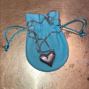 Tiffany heart puffed necklace